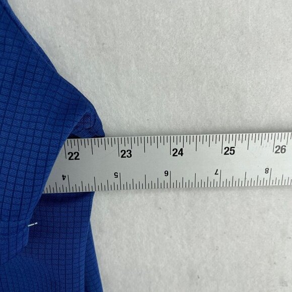Izod Golf Polo Shirt Men's Sz XL Royal Blue 3 Button Collared Logo Short Sleeve - Picture 3 of 12